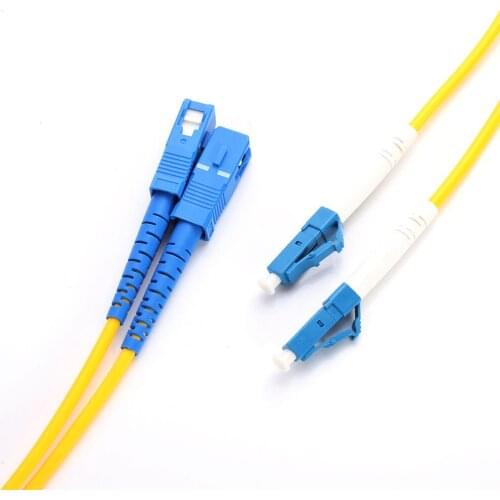 20M LC-SC Duplex Singlemode Fiber Optical Optic Patch Cord Jumper Cable LC To SC