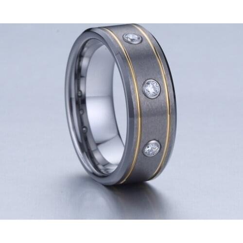 2020 new Top Quality tungsten carbide ring designs jewelry 8mm Alliances Couple wedding band finger ring Wholesale
