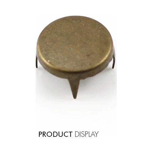 Antique Bronze 4 Studs Prong Spike Spot Tack Nailhead Steampumk Rivets 12mm for Costume Bag Shoes Sewing Accessories 1000pc/K225