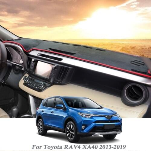 Car Styling Dashboard Protective Mat Shade Cushion Pad Rose Carpet For Toyota RAV4 XA40 2013-2019 LHD&RHD Interior Accessory