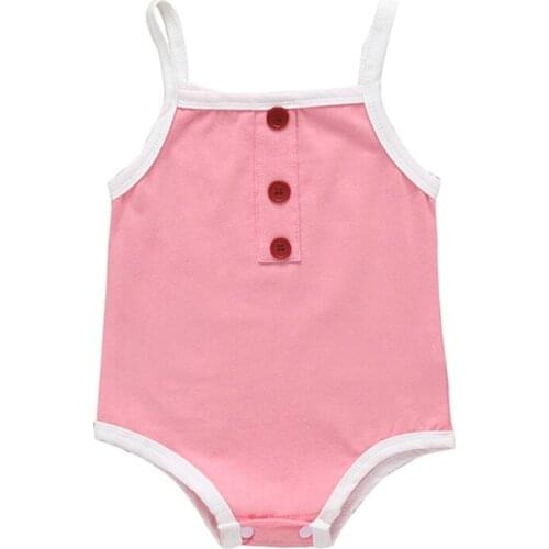 Bobora Infant Newborn Unisex Baby Boys Girls Solid Sleeveless Romper Summer Jumpsuit One Piece Outfits Clothes
