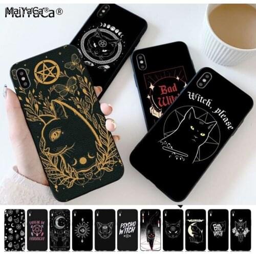 MaiYaCa witches moon Tarot Mystery totem Phone Case for iPhone 11 12 pro XS MAX 8 7 6 6S Plus X 5S SE 2020 XR cover