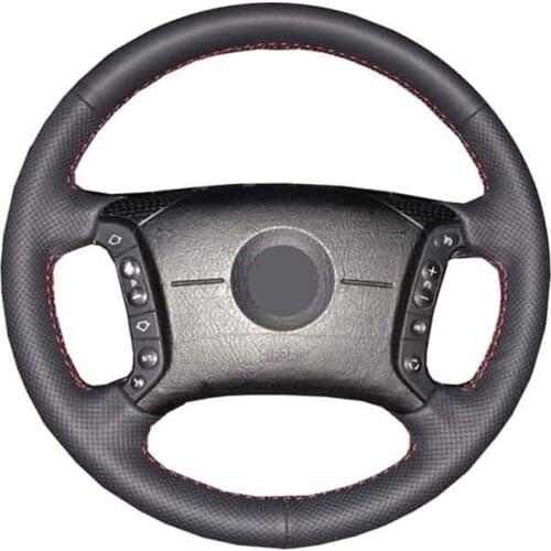Car Steering Wheel Cover For BMW E46 318i 325i E39 E53 X5 Customize DIY Steering Wrap Microfiber Leather Hand Sewing