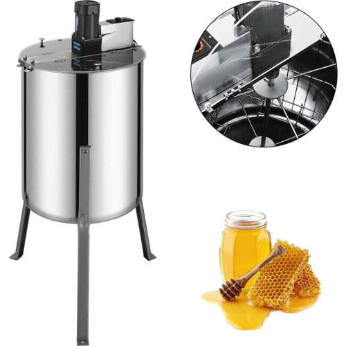 Electric Honey Extractor Separator 4 Frame Bee Extractor Stainless Steel Honeycomb Spinner Crank. Beekeeping Extraction