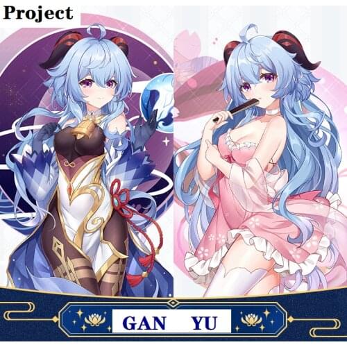 Ganyu Cosplay Game Genshin Impact DIY Decoration Anime Project Accessories Acrylic Kawaii Pink Stand Halloween Props Kids Gifts