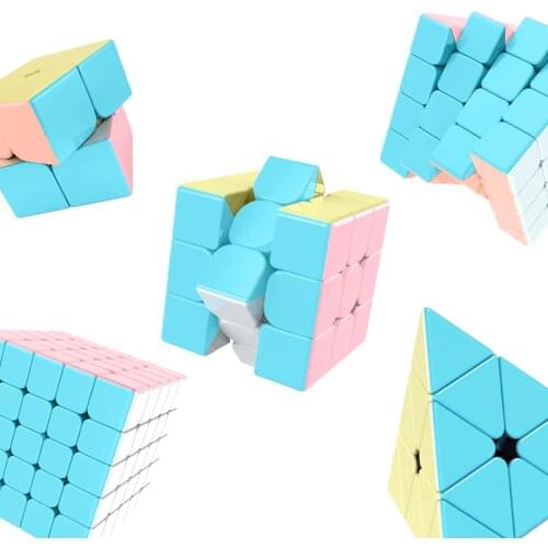 Moyu Macarons Cubes 4 Pcs Gift Boxs Magic Cube 5Pcs/set Gift Box Speed Cube Moyu Puzzle Educational Game Cube Toys for Children