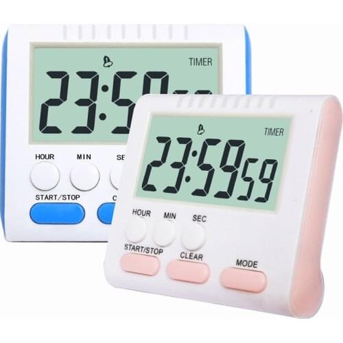 AAA Battery Operated with Magnet and Stand Large Digits For Baking Study Beauty Multifunctional Digital Kitchen Timers