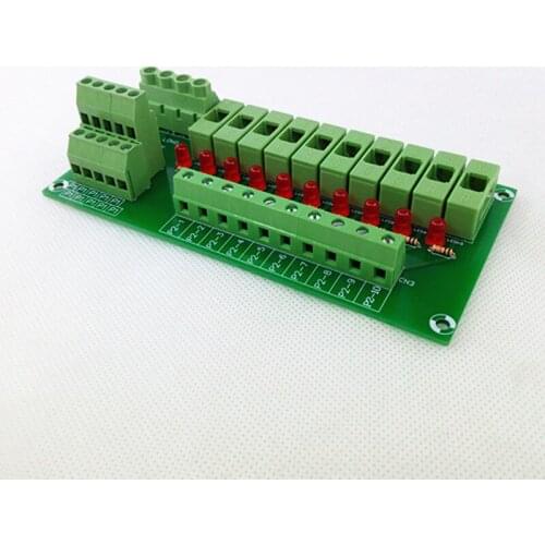 Fuse Module,10 Position Fuse Panel Mount Power Distribution Module Board
