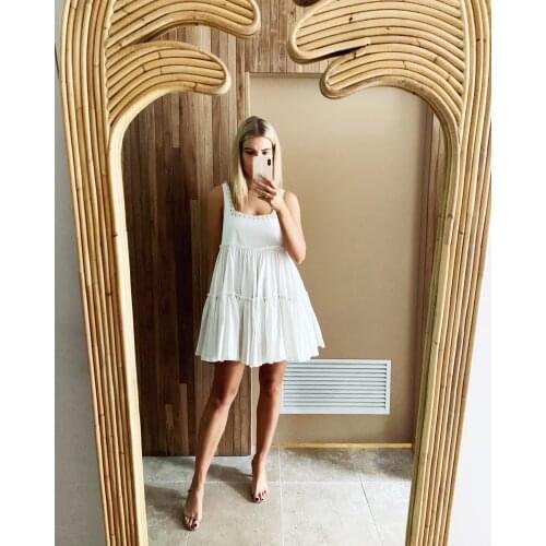 Summer Luxury 2021SS New Women High Quality Vest Sleeveless Fashion Dress For Female 2 Color Gdnz 5.08