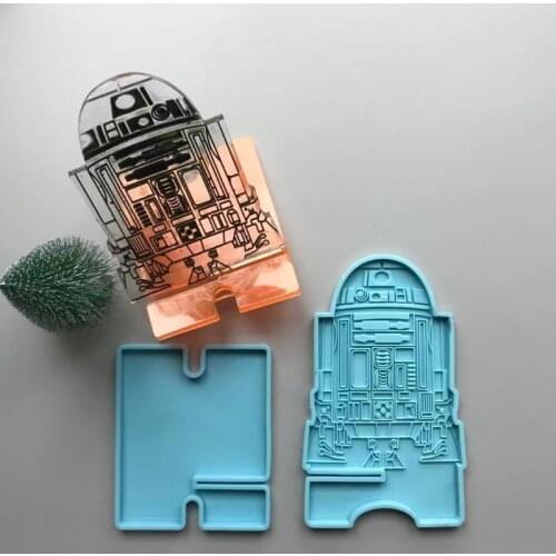 Handmade Mobile Phone Stand Silicone Resin Mold Phone Holder Epoxy Resin Moulds B36D