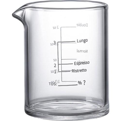 Clear Glass Espresso Shot Glass Wine Glass Heavy for Measurement Bar Tool