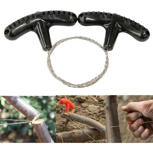 Manual Hand Steel Rope Chain Saw Practical Portable Emergency Survival Gear Steel Wire Kits Travel Tools Outdoor Camping Hiking
