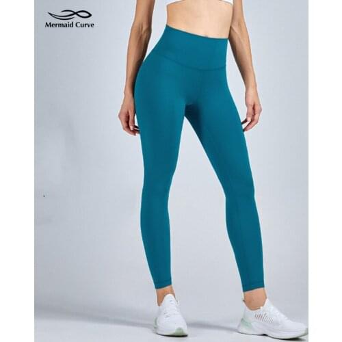 Mermaid Curve 2021 Autumn Winter Nuls Air Yoga Pants High Waist Peach Hip Elastic Sports Tights Women Fitness Leggings