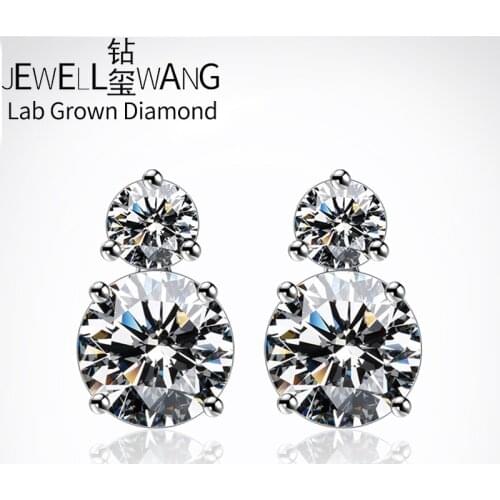 Lab grown diamond earrings