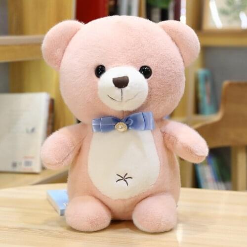25/38/45/60CM Cute Bear Plush Toy Kawaii Brown Pink White Plush Bear Doll Home Decoration Holiday Gift