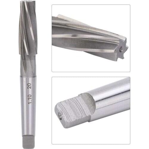 1:10 Taper Shank Spiral Reamer 17x50x22mm High Accuracy High Speed Steel Industrial Cutting Tools conduit reamer