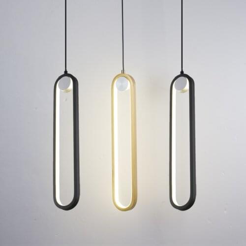 Nordic Led Pendant Light Luxury Modern Minimalist Creative Bedroom Bedside Long Decoration Front Porch Hanging Bar Dinning Lamp