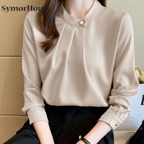 SymorHouse Stand-up Collar Blouses
