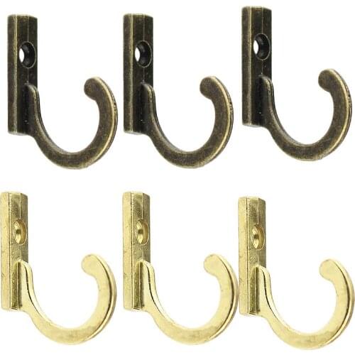5PCS/Set Vintage Hooks For Keys Wall Hanger Home Key Hanger Broom Sleeve Wall Clip Rack Vintage Key Hanger Bathroom Hooks