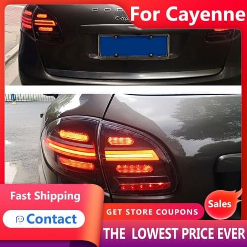HANA for Porsche Cayenne Tail Lights 2011-2014 Cayenne LED Tail Lamp DRL Dynami Signal Brake Reverse auto Accessories
