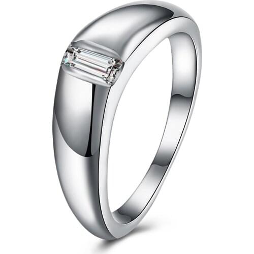 SILVERHOO 925 Sterling Silver Ring For Women 5A Cubic Zirconia Creative Geometry Romantic Wedding Bands Simple Fine Jewelry New