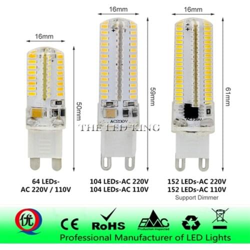 1pcs 9W 12W 15W 21W G9 LED Light Dimmable AC 220V bulb Spotlight For Chandelier Replace 30W 40W 50W Halogen Lamp Home Lighting