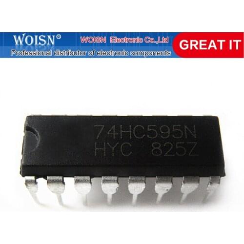 10PCS SN74HC595N SN74HC595 DIP16 DIP 74HC595N 74HC595 New original In Stock