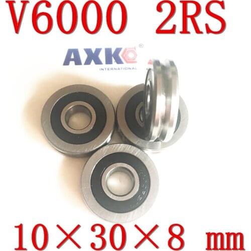 2020 Free Shipping V6000zz V6000 V6200zz F6000zz S6000zz V6202ZZ V Groove Pulley Ball Bearings Track Guide Roller