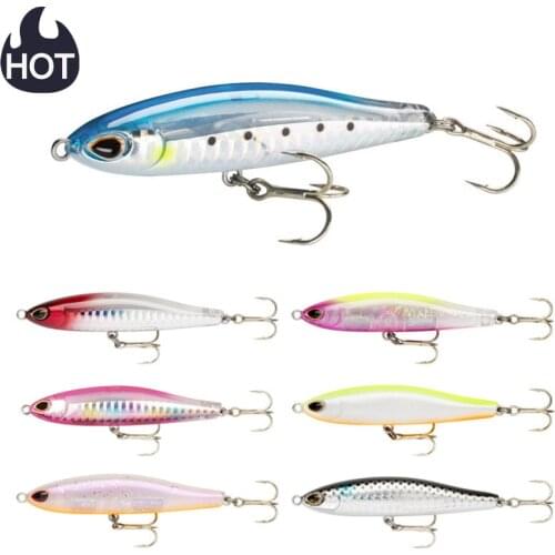 2021Hot Pencil Fishing Lures Hard Baits 8cm/16g Minnow Ice Fish Japan Fishing Tackle Goods Whopper Swimbait Winter Pesca Bass