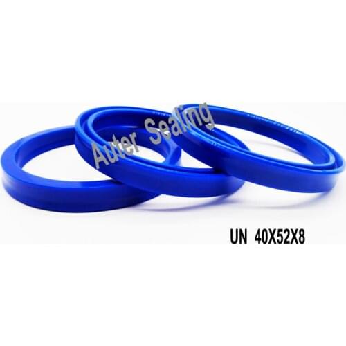 40x52x8 UNS PU Single Lip both piston and rod seal U cup