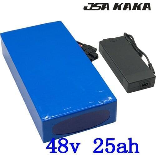 48V 1000W 1500W 2000W scooter battery pack 48v 25ah electric bicycle battery 48V 25AH lithium ion battery with 50A BMS+5Acharger