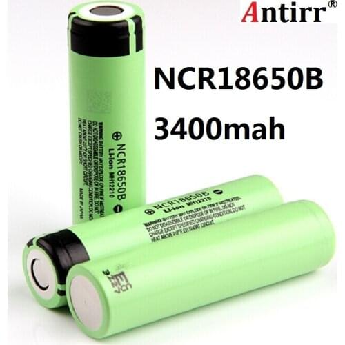 18650 3400 Batteries 3400mAh 3.7V NCR18650B Rechargeable Li-ion Battery for Flashlight for panasonic free shipping