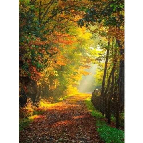 New DIY diamond painting woods landscape mosaic embroidery forest 5d cross stitch kit full square round drill decoration E1499