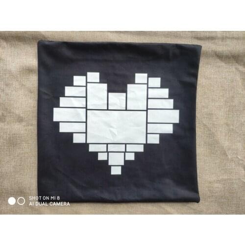 Free Shipping 10pcs/lot Blank sublimation Heart shaped pillowcase moon shaped Pillowcase For Sublimation INK Print DIY