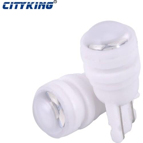 Free Shipping 300pcs T10 led 3smd 2835 SMD 1W Car Bulb T10 Ceramic led LED Lights Bulb Car Styling Wedge Side Light Lamp Bulb