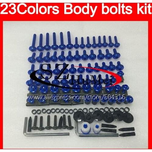 Fairing bolts full screw kit For YAMAHA FJR1300 01 02 03 04 05 2005 FJR 1300 01 2002 2003 2004 2005 Windscreen bolt screws Nuts
