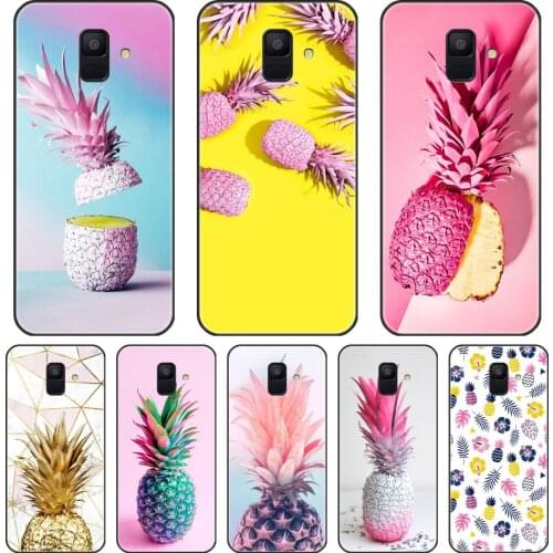 Phone Case For Samsung Galaxy A6 A8 Plus 2018 Pineapple Silicone Back Cover For Samsung Galaxy A6 A7 A8 2018 A3 A5 2016 2017