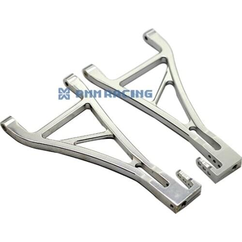 CNC Aluminium Alloy Silver Front Lower Suspension Arms for 1/10 E-revo Summit 2pcs 70220