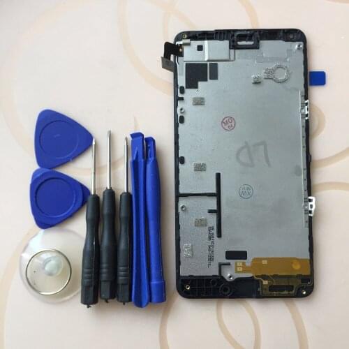 For Nokia For Microsoft Lumia 640 Touch Screen Digitizer Sensor + LCD Display Monitor Screen Panel Assembly With Frame +Tools