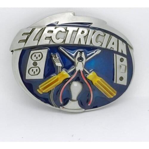 ELECTRICIAN western cowboy belt buckle tool has a retro color casual belt buckle suitable for the 3.8CM belt