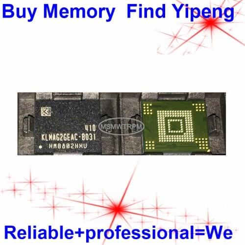 KLMAG2GEAC-B031 BGA153Ball EMMC5.0 5.0 16GB Mobilephone Memory New original and Second-hand Soldered Balls Tested OK