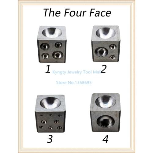 Free Shipping Hot Sale Jewelry Making Tools Square Dapping Block Size 50mm