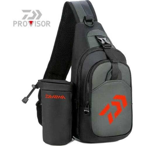 New Man Multi-Function Daiwa Fishing Bags Fish Reel Bag Outdoors Storage Package Leisure High-Capacity Sports Fishing Lure Bag