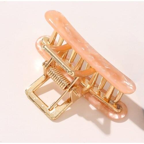 New Acetate Small Grabber Retro Wild Card Hairgrip Barrette Hair Claws Women Girls Hair Accessories Headdress