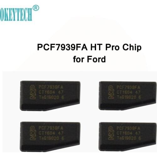 OkeyTech 10pcs/Lot PCF7939FA 128-Bit Original Carbon Transponder Chip HT Pro use for Ford Edge Fusion Ecosport Mustang Cobra MKZ
