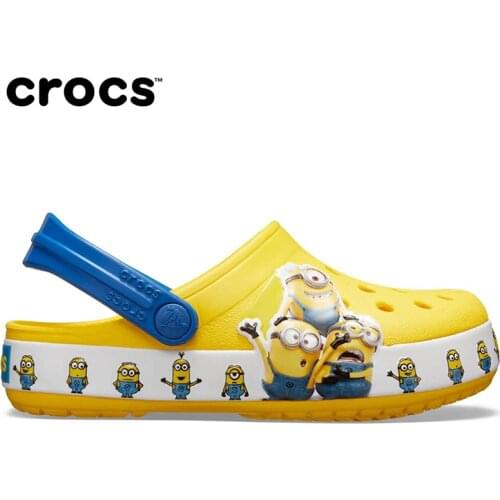 Original Crocs Fl Minions Multi Clog Kids Slippers - Yellow 205512 - 730
