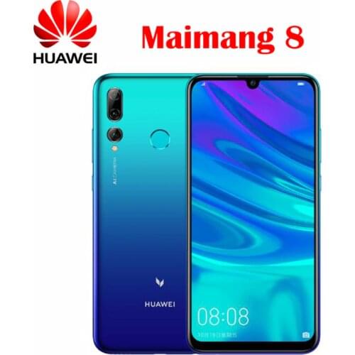 Global ROM Original Huawei Maimang 8 Cell Phone Hisilicon Kirin 710 Octa Core 6G RAM 128G ROM 6.21 inch 2340*1080P Android 9 OS