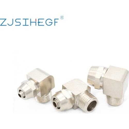 PL Pneumatic Fitting Quick For Air Hose Connector Tube OD 4 6 8 10 12MM Thread 1/8 1/4 3/8 1/2 Copper