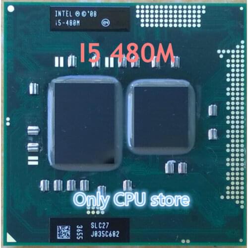 Shipping free Intel Core I5 480m cpu 3M/2.66GHz/2933 MHz/Dual-Core Laptop processor I5-480M Compatible HM57 HM55