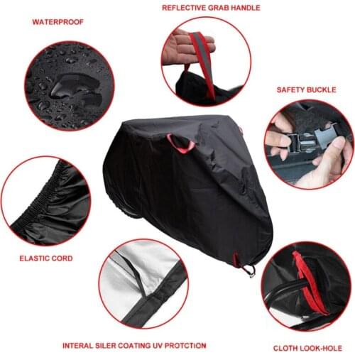 Durable Bike Cover for 2 Bikes 210D Oxford Waterproof Anti Dust Rain UV Protection Bicycle Cover for Mountain Bike Road Dropship